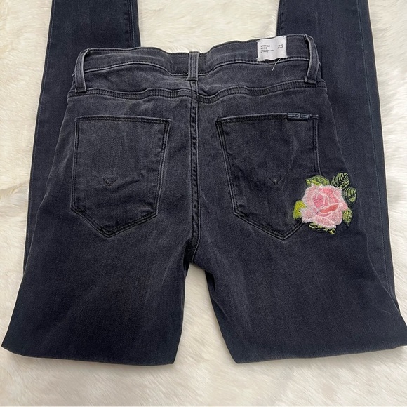Hudson Nico‎ midrise ankle jeans with floral embroidery - Picture 7 of 7